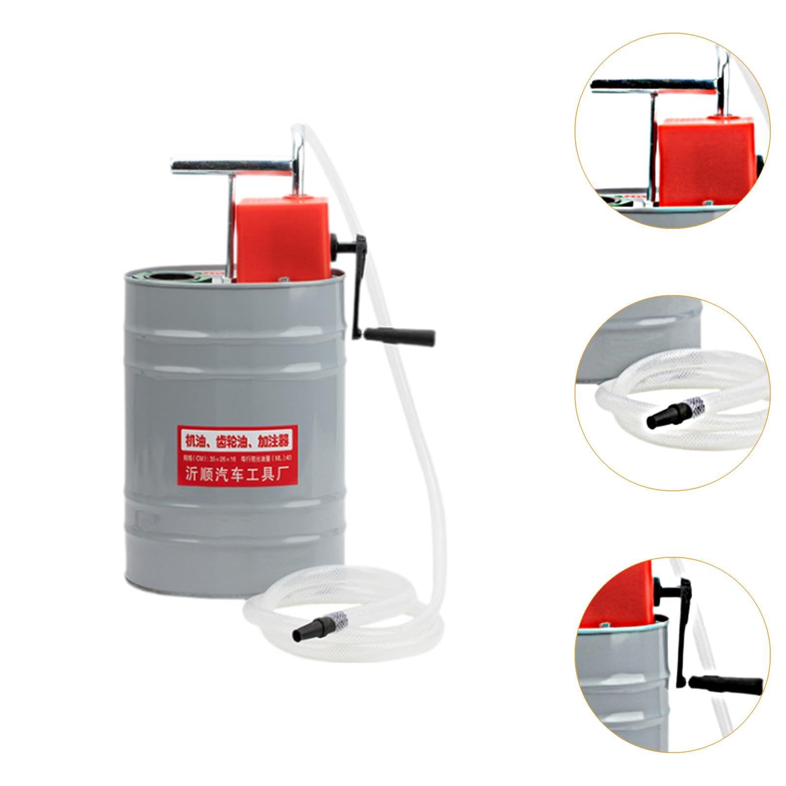 Sistema manual de llenado de aceite de manivela 10L para uso automotriz, A