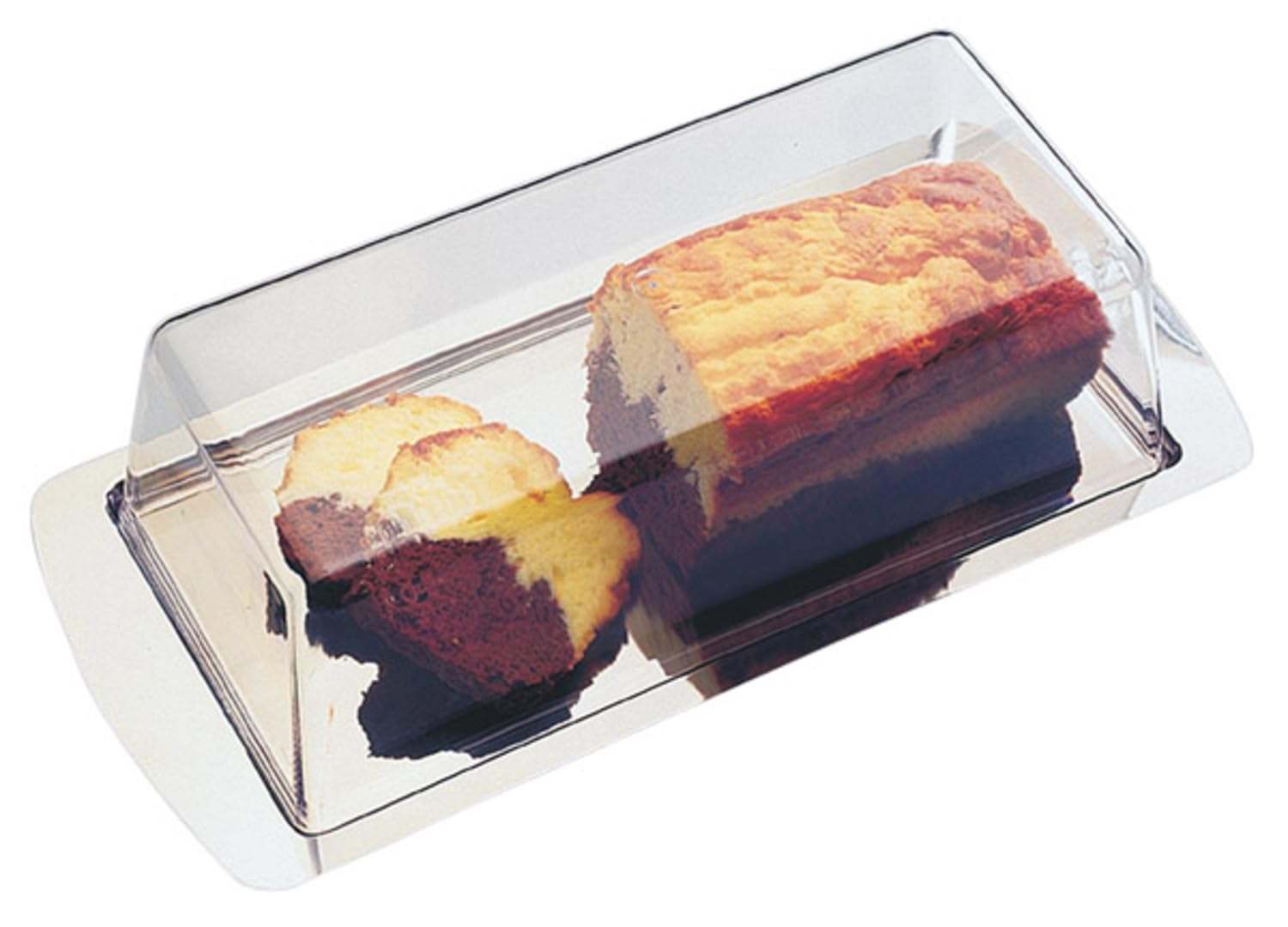APS 64 Finesse - Vassoio in acciaio INOX con coperchio, 34 x 16,5 x 10cm