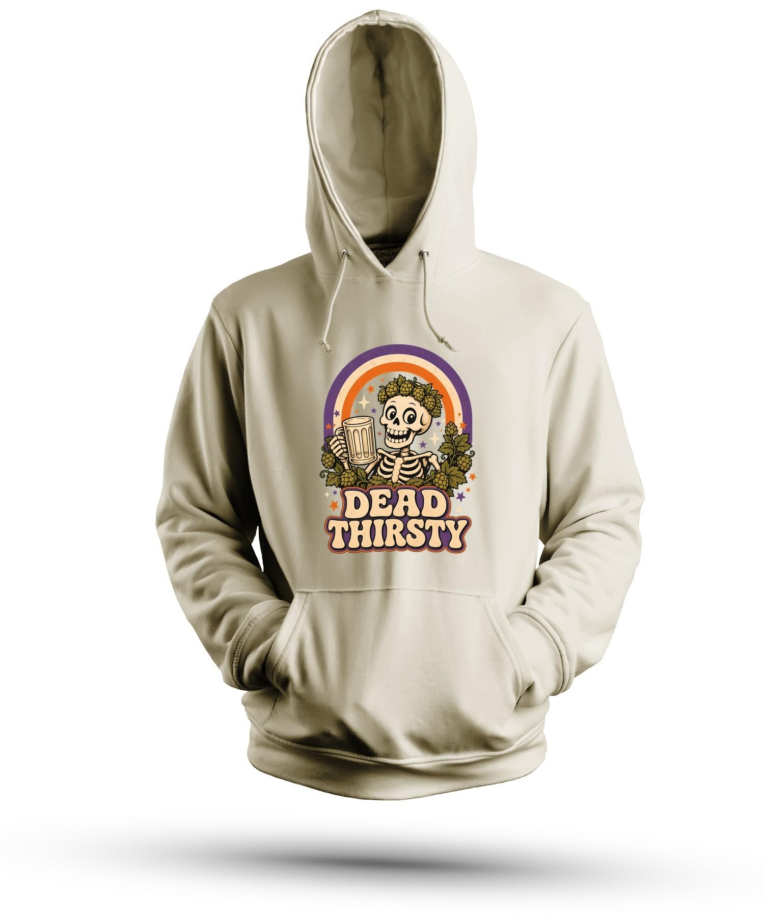 Dead Thirsty Szkielet Piwo Hop Bluza z kapturem
