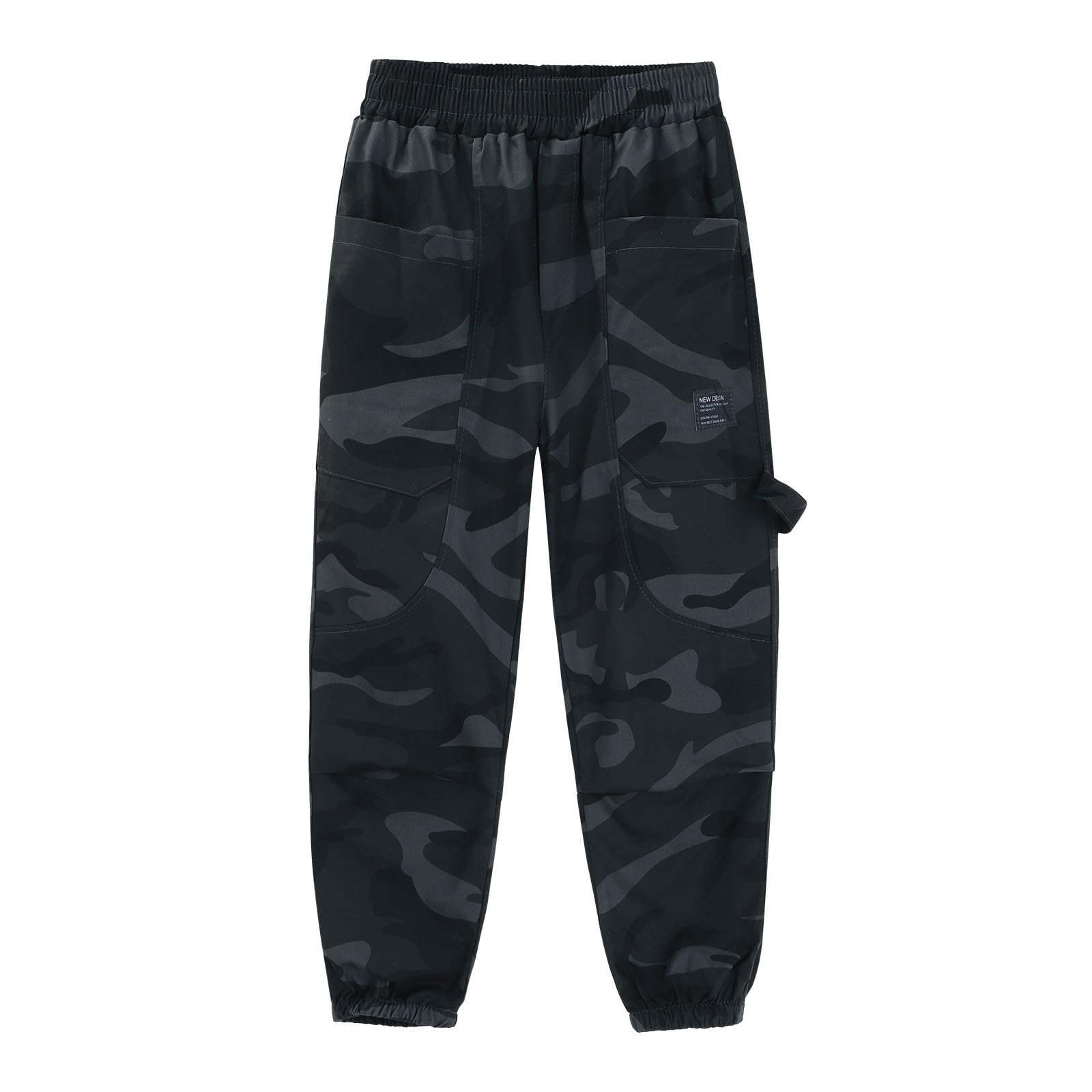 WINWUQB 2er-Pack Jungen Cargohose Casual Combat Camo