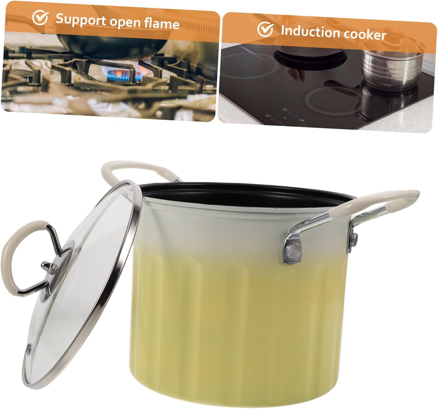 Multifunctional Cast Iron Deep Fryer Pot with Strainer Basket and Lid Japanese Tempura Fryer for Fish Shrimp Chicken and French Fries Compatible with Induction Cookers and Gas