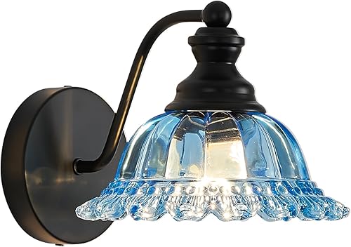 Miniatura 27 de Luminarias de Baño Estilo Granja Negras, Luces de Tocador para Baño, Luminarias de Tocador de 2 Luces Negro -,Latón,Vidrio de latón,Blanco,Vaso de