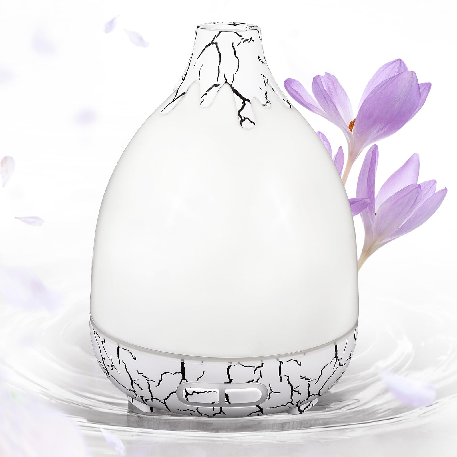Difusor de aceite esencial, 300 ml, humidificadores silenciosos para el hogar, 7 luces LED de seguridad de color, temporizador de apagado automático, difusor de aromaterapia para el hogar,