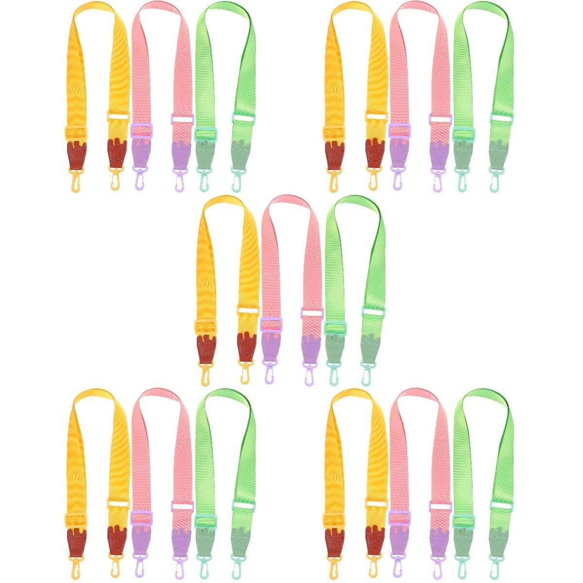 Uonlytech 15pièces Sangles Réglables pour Bouteilles Eau Support Pratique pour Garçon Fille Transport Facile Randonnée pour Activités De Plein Air