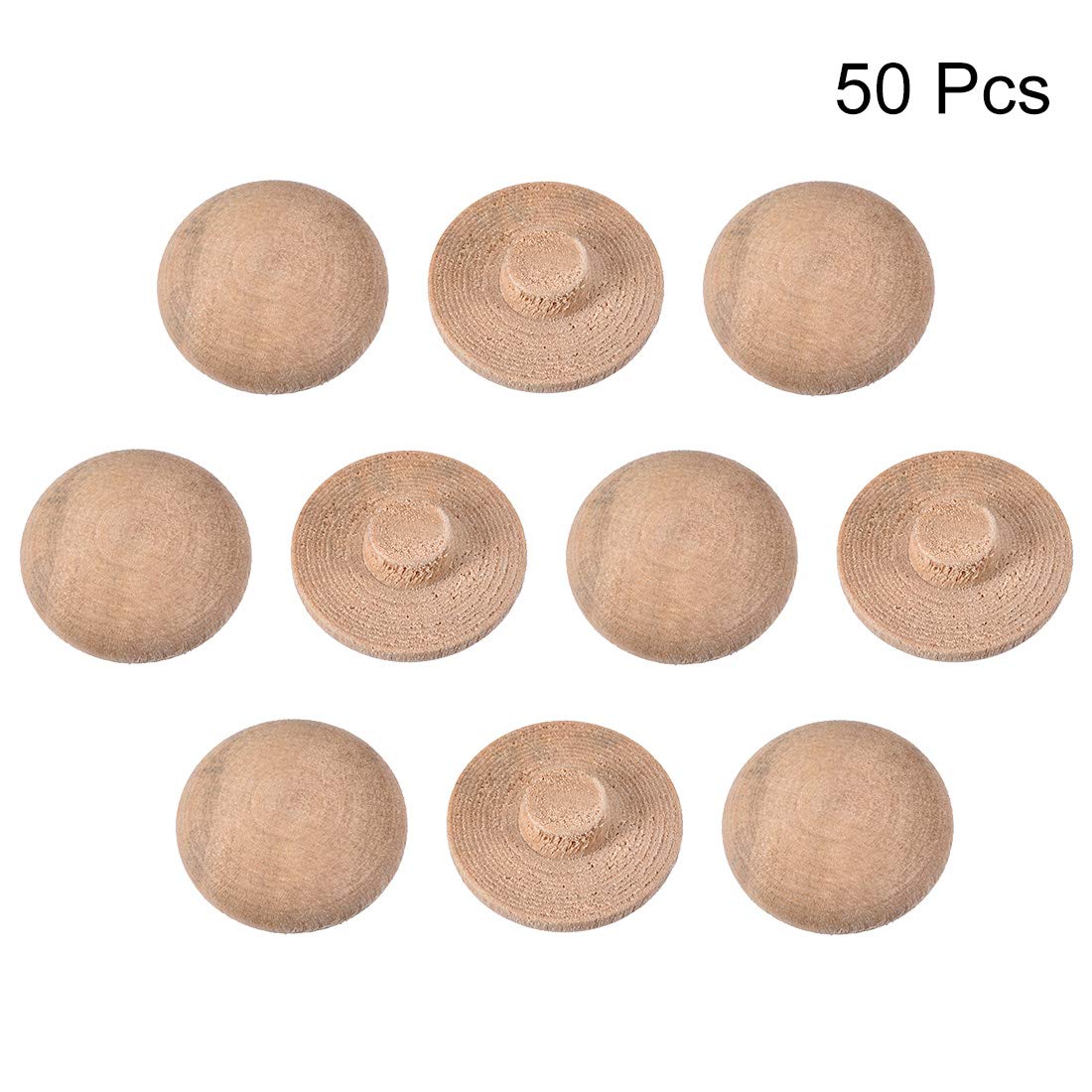 WidgetCo Tapones de madera con botón de cereza de 1/2 pulgada, tapones para carpintería, se pueden lijar, teñir o pintar (cantidad 25 WidgetCo Tapones de madera con botón de cereza de 1/2 pulgada, tapones para carpintería, se pueden lijar, teñir o pintar (cantidad 25