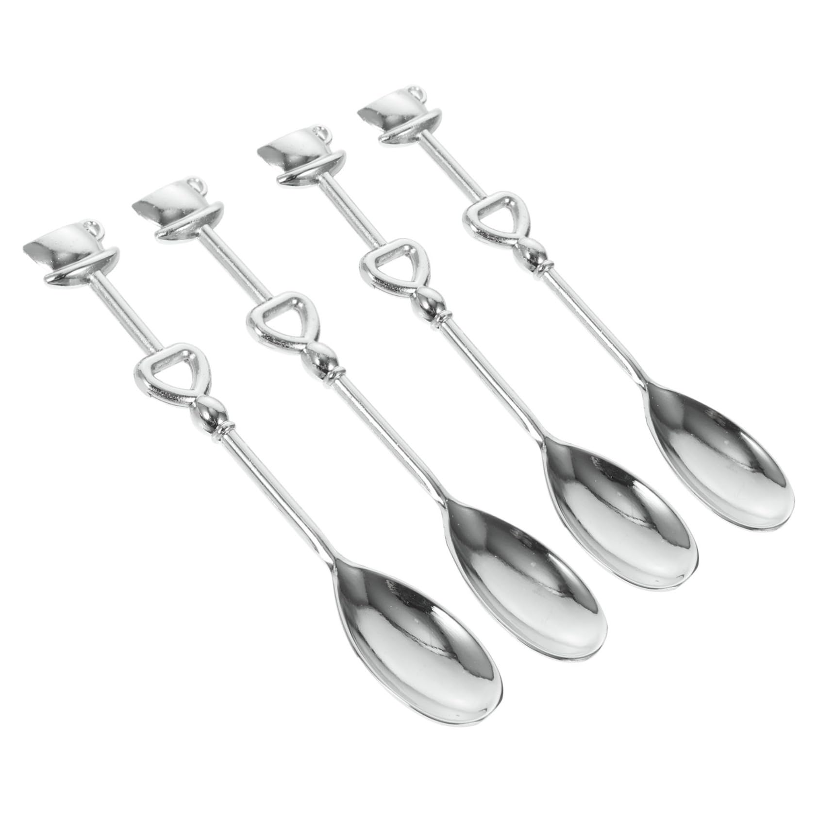 DECHOUS 24pezzi Cucchiai Inossidabile Per e Dessert Design Per Matrimonio e Compleanni Facili e Sicuri Usare Colori Assortiti