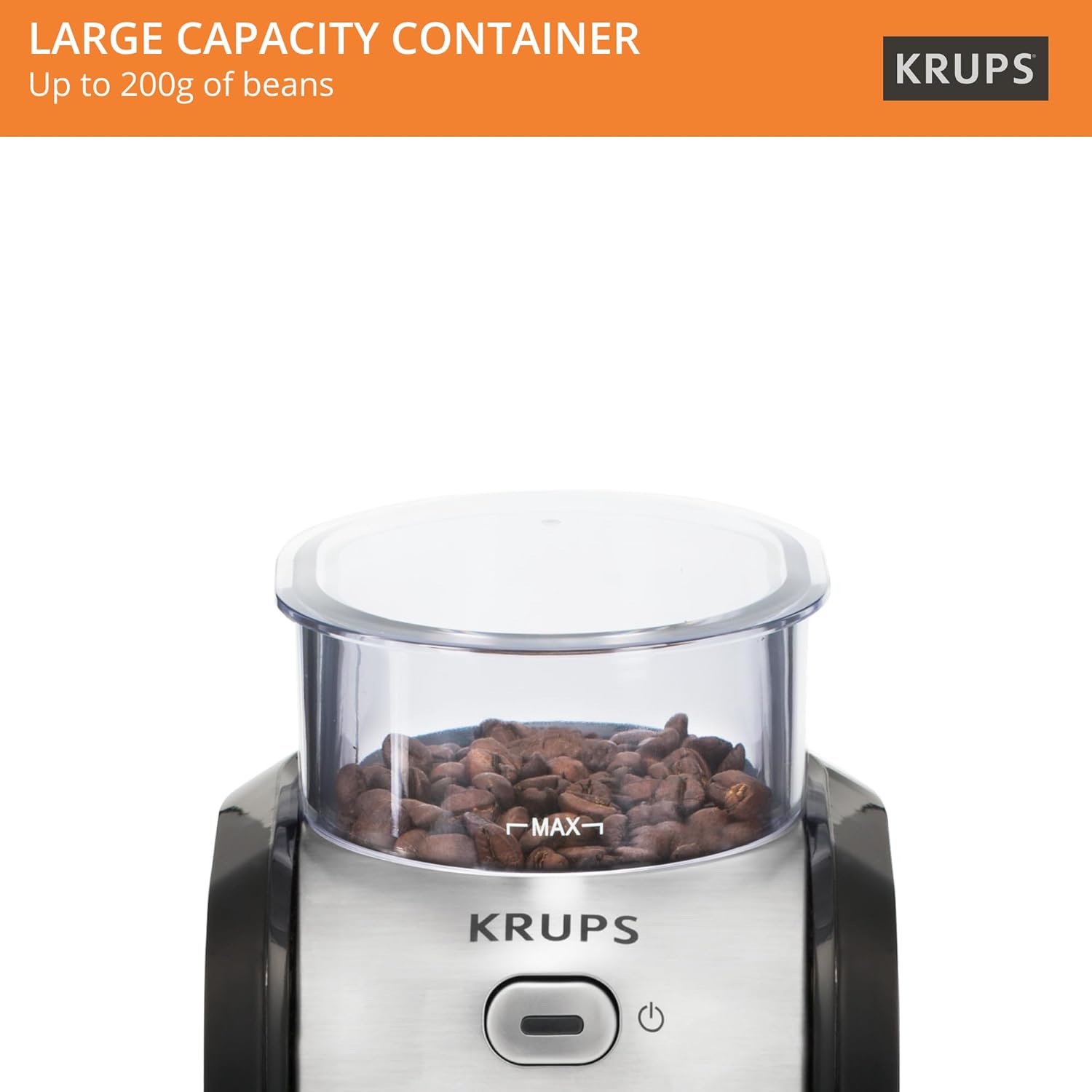 Krups Expert Burr, Automatic Coffee Grinder, Easy Clean, black&silver, GVX231 6 61ns7dikEIL. AC SL1500