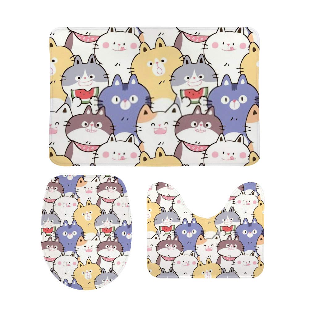 Tapis de bain motif de chat mignon pour réchauffer l'ambiance de la maison