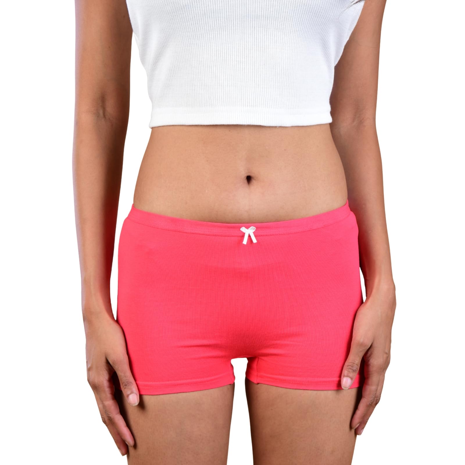 eloria Comfortable Boyshorts for Women & Teens - Gajri Cotton Lycra | Stretchable, Seamless, and Ideal for Daily Innerwear Gajri Large-picture-25