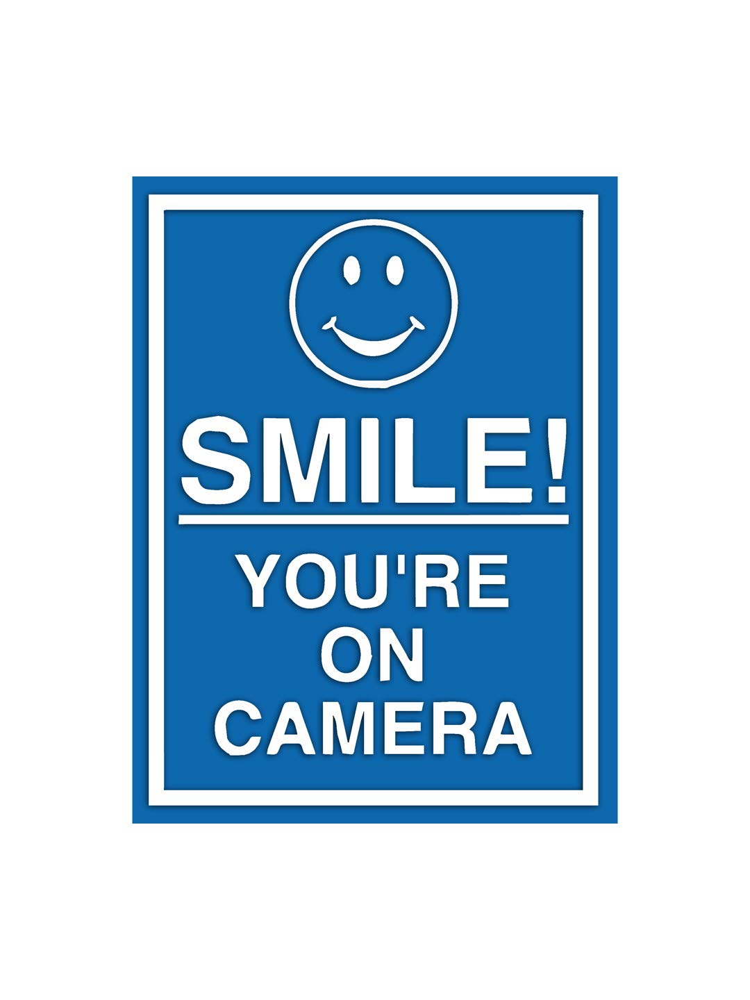 999Store office supplies sunboard smile you are on camera sticker signage sign board blue (20X15 Cm) (B07PCC9PMB) Amazon Price History, Amazon Price Tracker