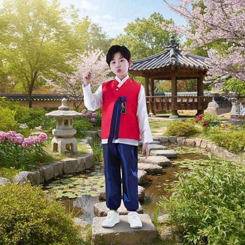 Disfraz Tradicional Coreano para Niño miniatura 3