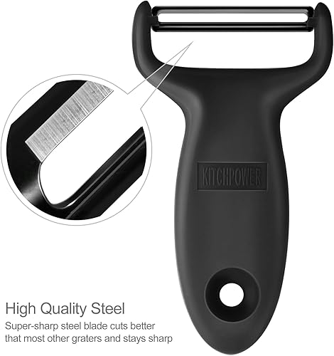 Miniatura 4 de Peladores de patatas para cocina, pelador Y para manzana, papas vegetarianas, frutas, zanahoria, hoja de acero al carbono, paquete de 3 unidades,