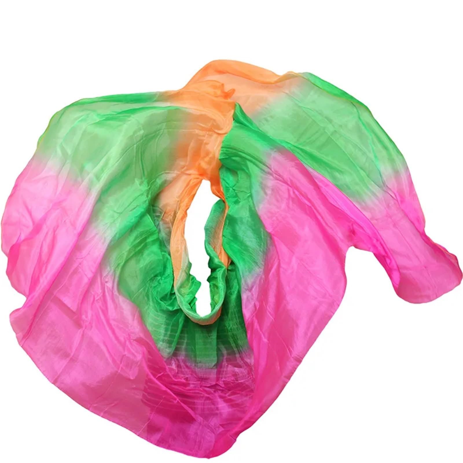 Velo per Danza del Ventre in Seta Scialle in vero velo di seta, accessorio for costume da donna, tinto a mano, danza del ventre in puro naturale Per le prestazioni