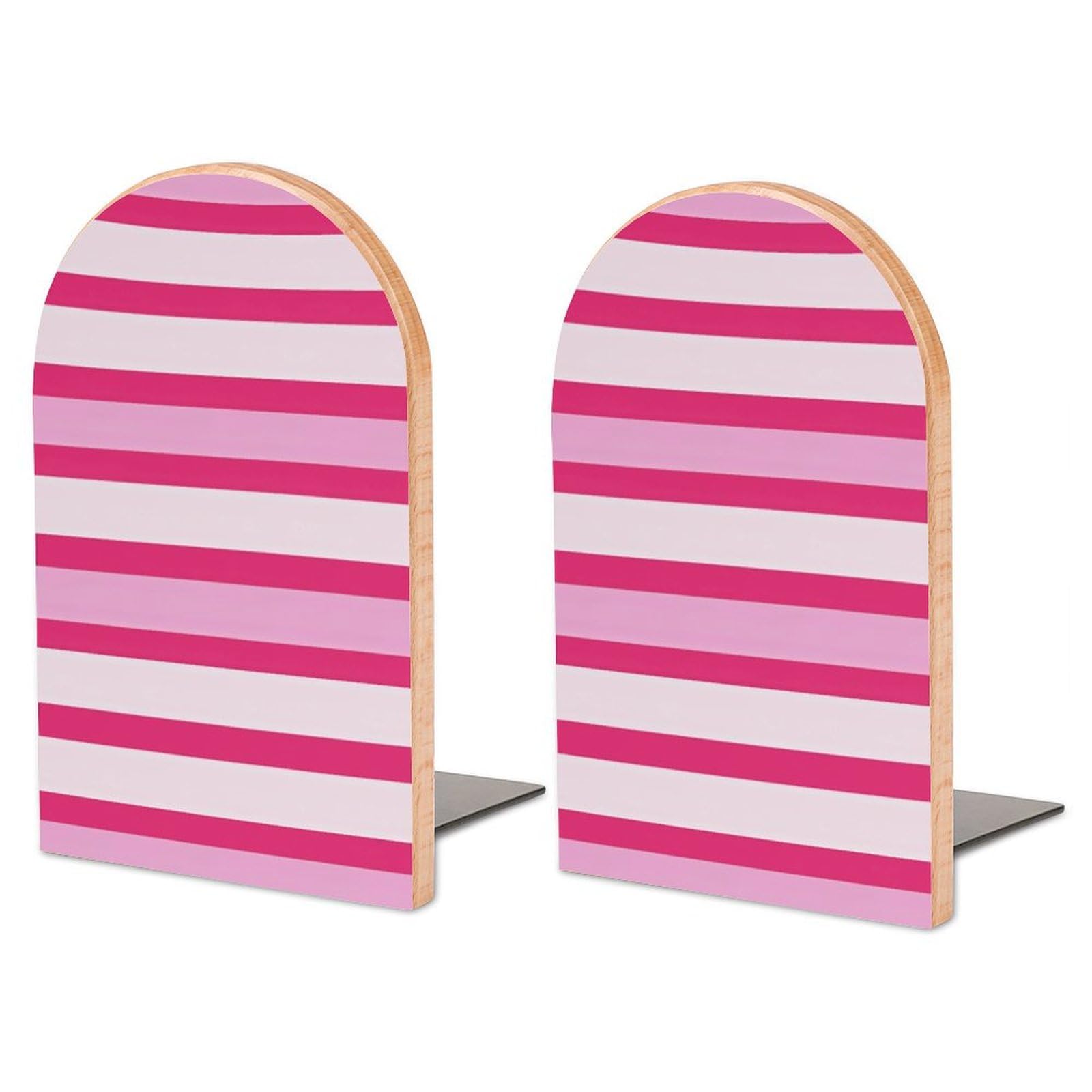 Serre-livres en bois de hêtre grand format pour stabiliser les livres de bureau et bibliothèque