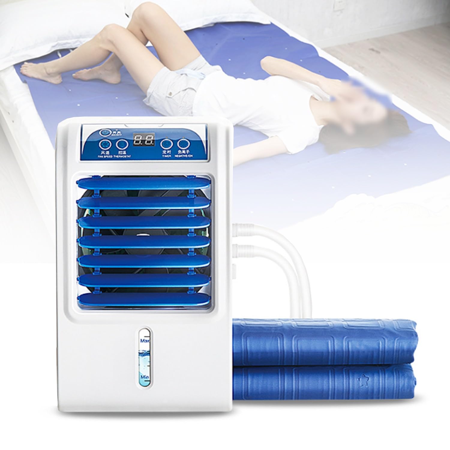 Water Cooling Mat For Bed, Quiet Cooling Mattress Pad With 8W Low Power