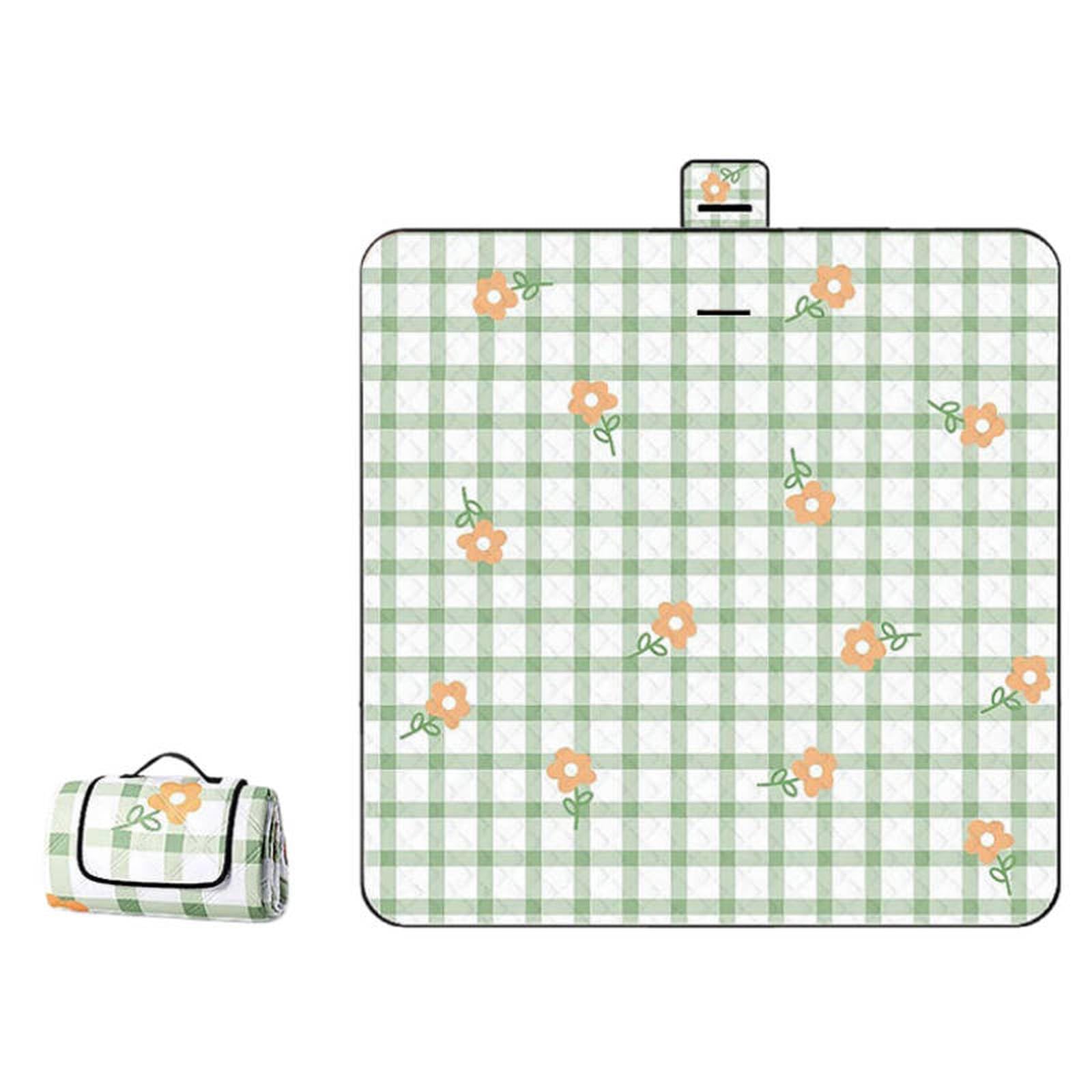 Générique Couverture de Pique-Nique imperméable, Tapis de Camping épais avec Envers résistant à l'humidité, Tapis de Plage Pliable et Portable pour la randonnée, Le Parc et Les Voyages