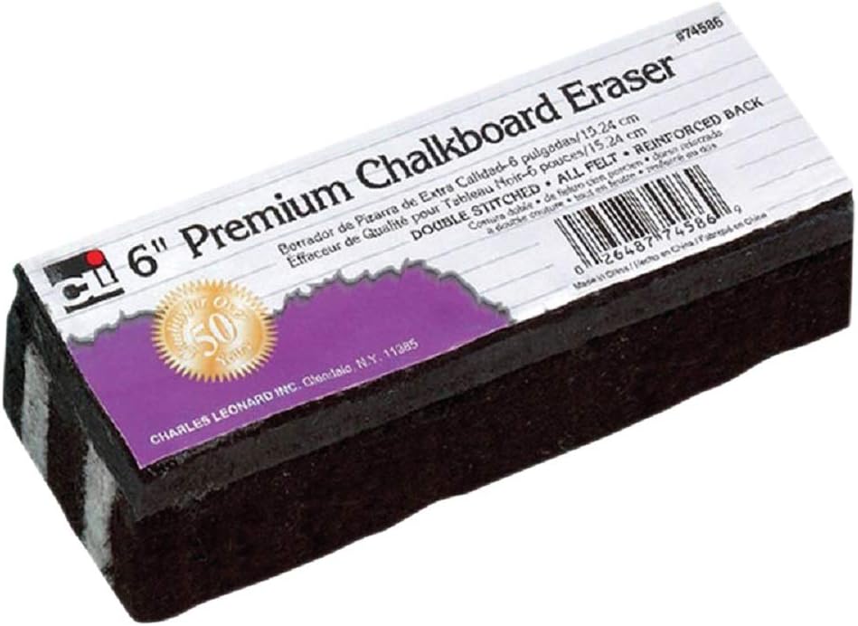 Set of 2 Charles Leonard Chl74586 Premium Chalkboard Eraser