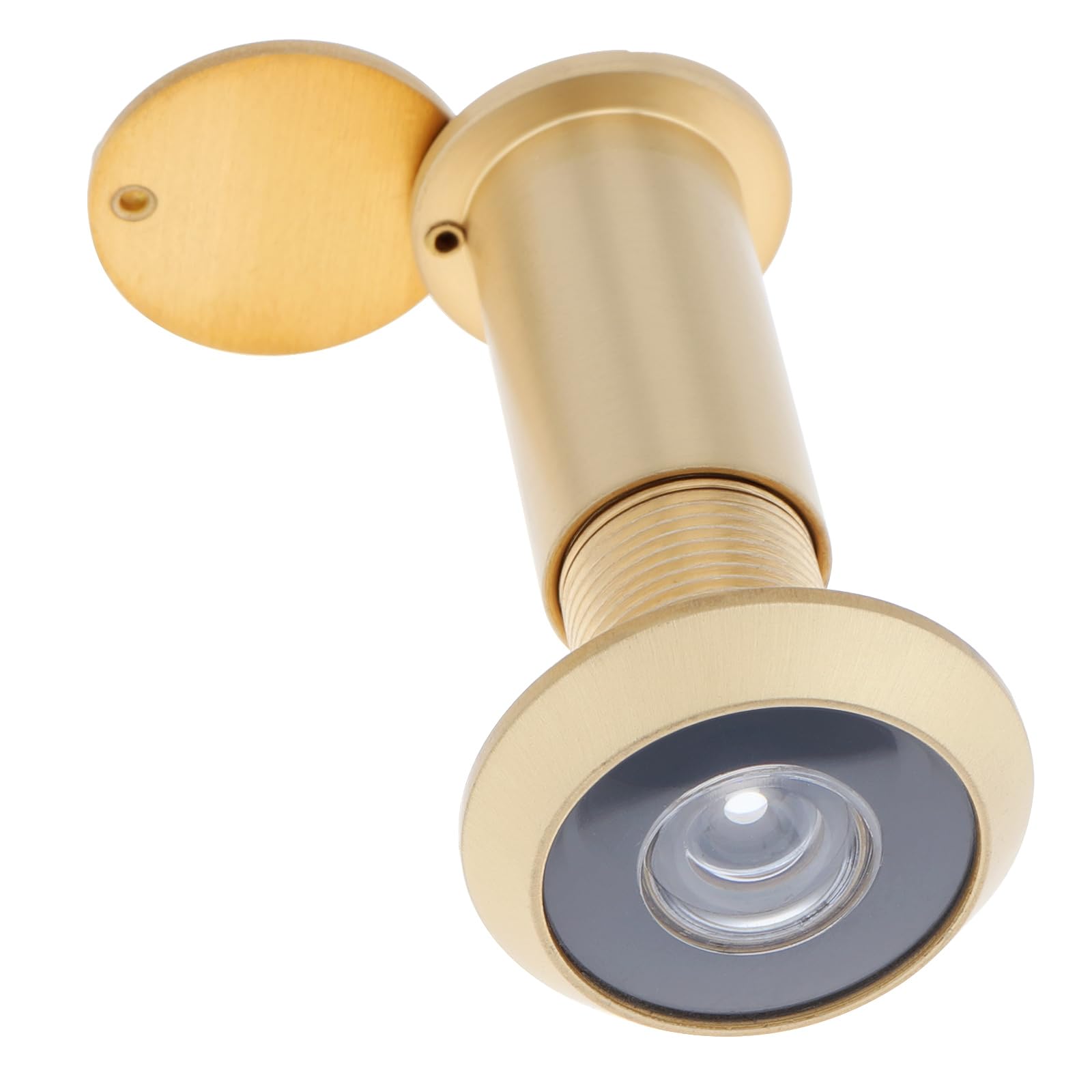 Türspion Guckloch, Guckloch mit 16 mm Bohrer für 3,8 cm bis 2-3/8 Zoll Türen, 200 Grad breiter Betrachtungswinkel, Türspion für Haustür mit Sichtschutz, Goldfarben