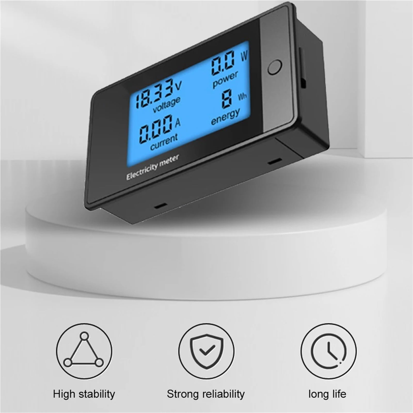 Misuratore digitale 20A/50A/100A/200A DC8-100V Voltmetro Amperometro LCD 4 in 1 DC Tensione Corrente Potenza Rilevatore di Energia Amperometro Shunt (Viola)