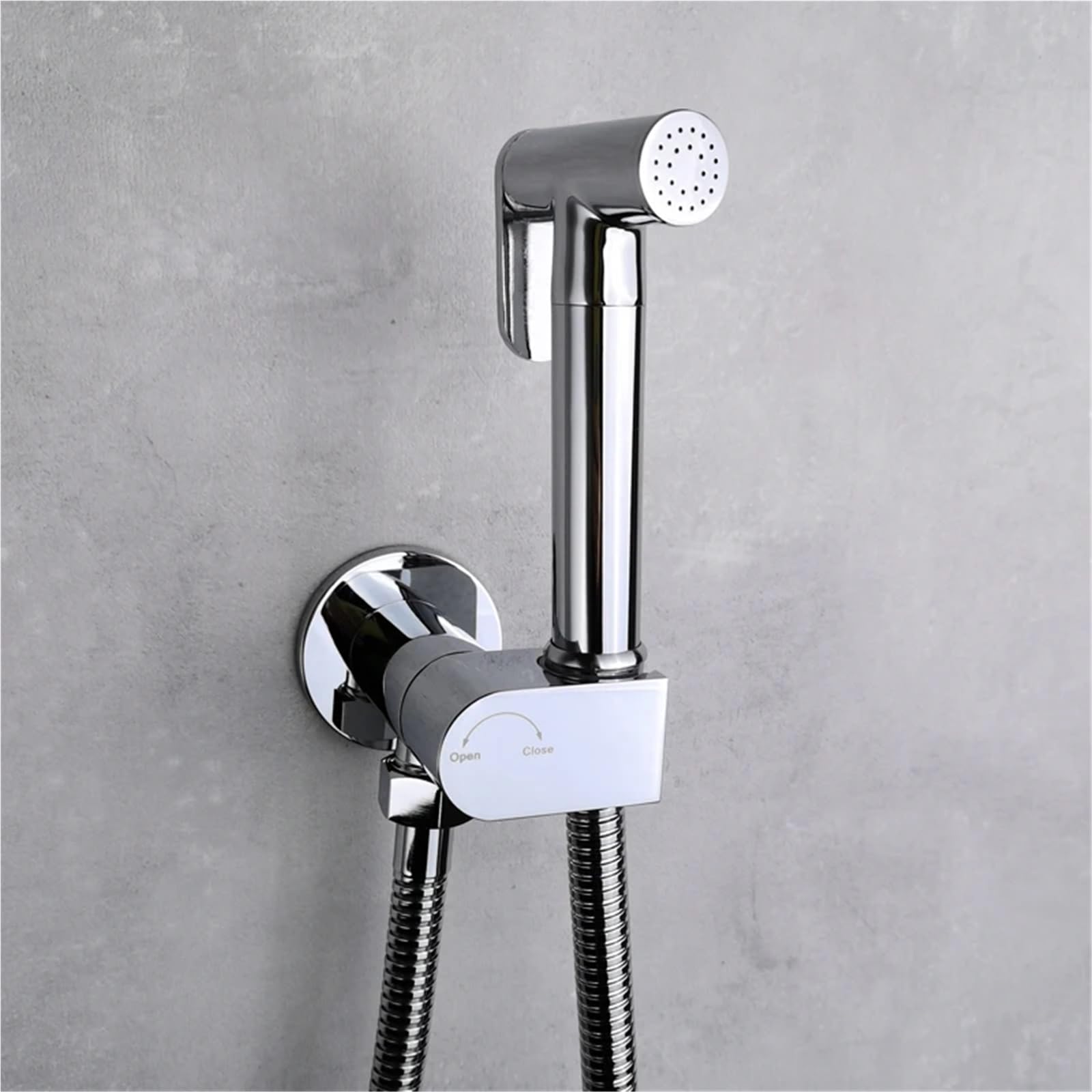Bidet-Sprühset aus verchromtem Messing