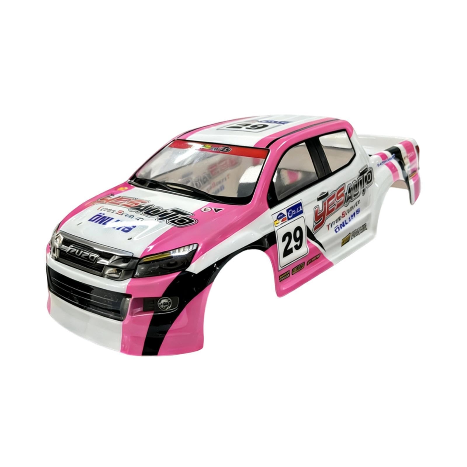 F Fityle Carcasas de carrocería para Coche RC Resistentes a 1/10, Accesorios de Repuesto Profesionales, Suministros, instalación Sencilla, Carcasas de, Rosa