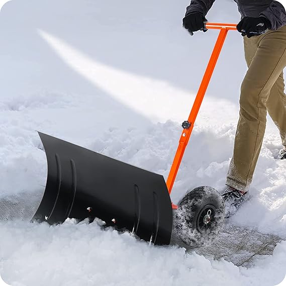 Review Snow Shovel with Wheels,Wheeled Snow Shovel,Rolling Snow Shovel