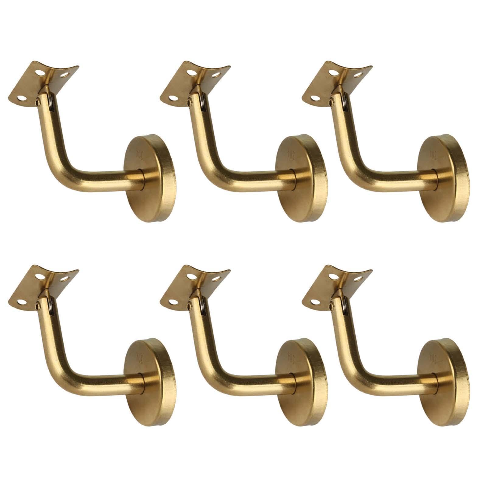 Twisaxc Arc Support Plate Home Improvement Shopping Mall Corridor Guardrail Handrail Support Brackets Premium Steel Construction For Long Lasting Home Office Stairways Hand, 6X6x5cm