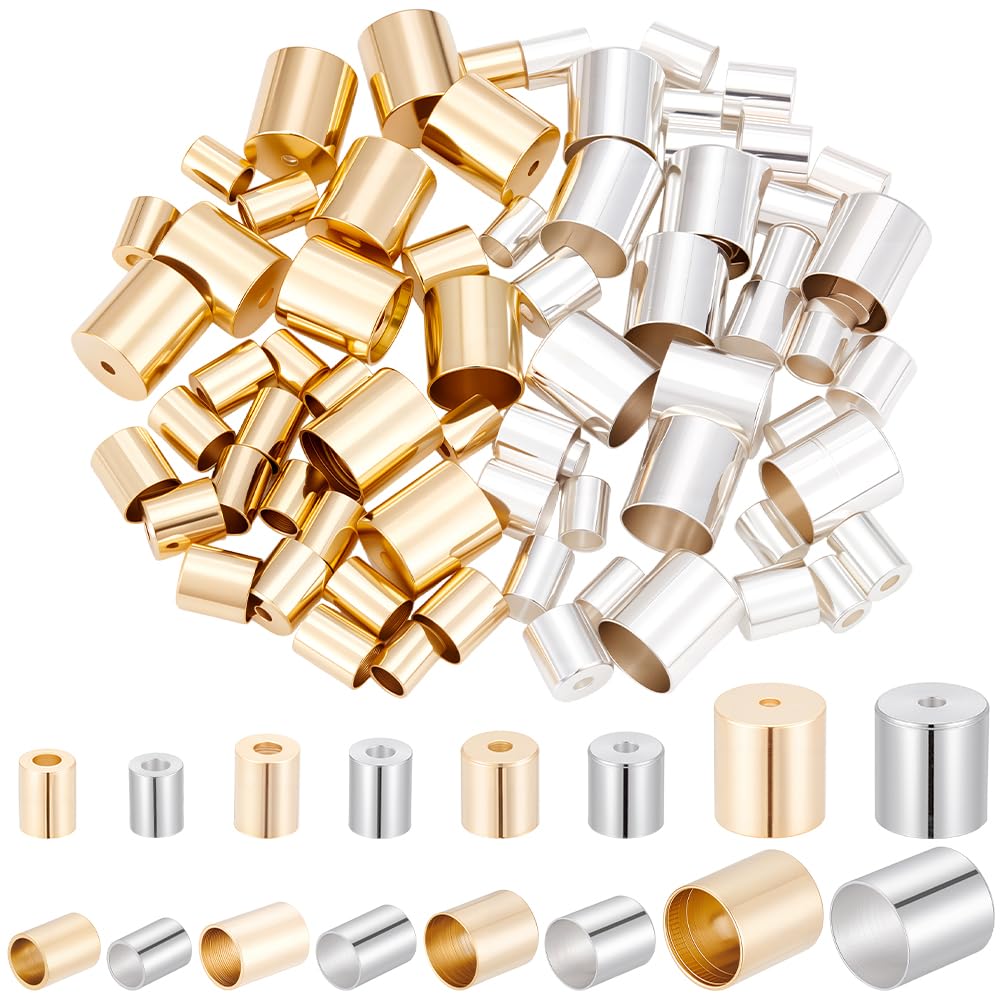Terminales de barril de 3mm a 7mm para asegurar y rematar collares o pulseras hechas a mano