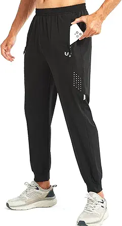 NORTHYARD Men's Athletic Running Pants Lightweight Workout Joggers Quick Dry Gym Sweatpants Active Sports Track Training