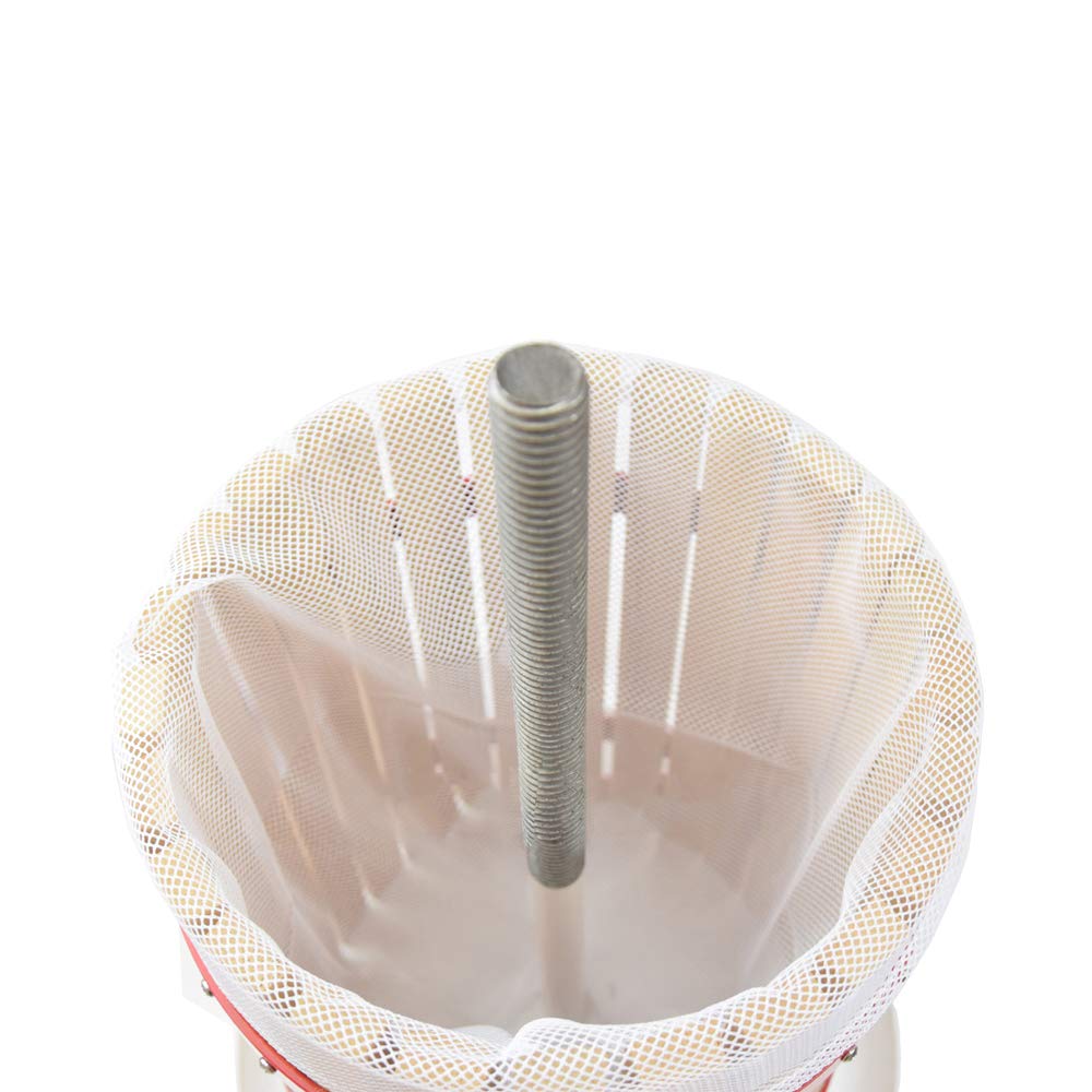 LZQ - Pressa per frutta da 6 l, spremiagrumi e pressa per frutti di bosco, mele, vino, macinino meccanico per frutta, con panno per filtrare