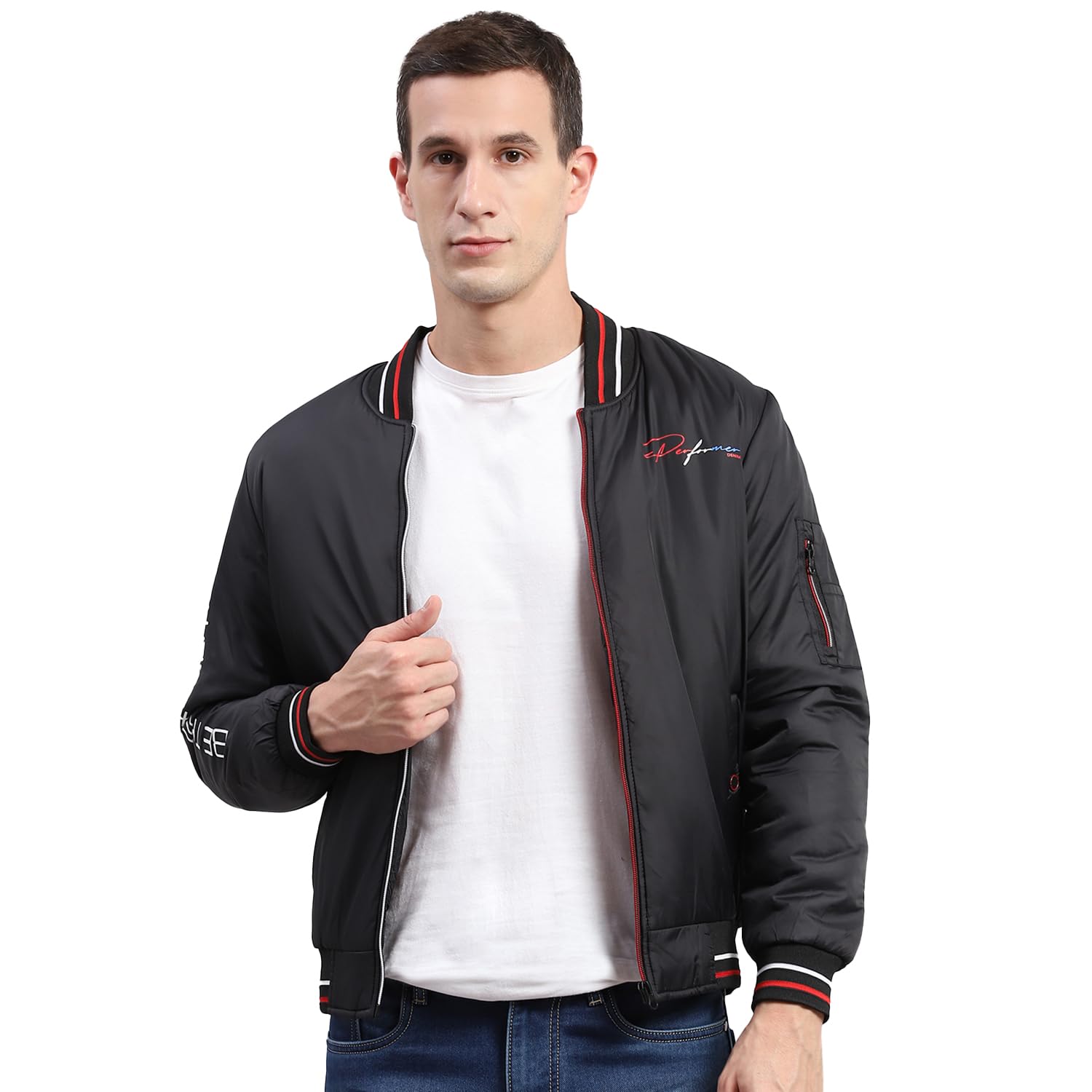Men Polyester Blend Standard Length Printed Jacket-image-38