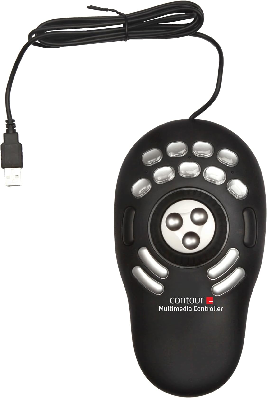 Contour ShuttlePRO v2 – Multimedia Controller with Jog Wheel & 15 Custom Programmable Buttons | Ideal for Video, Audio & Photo Editing | Mac & PC Compatible