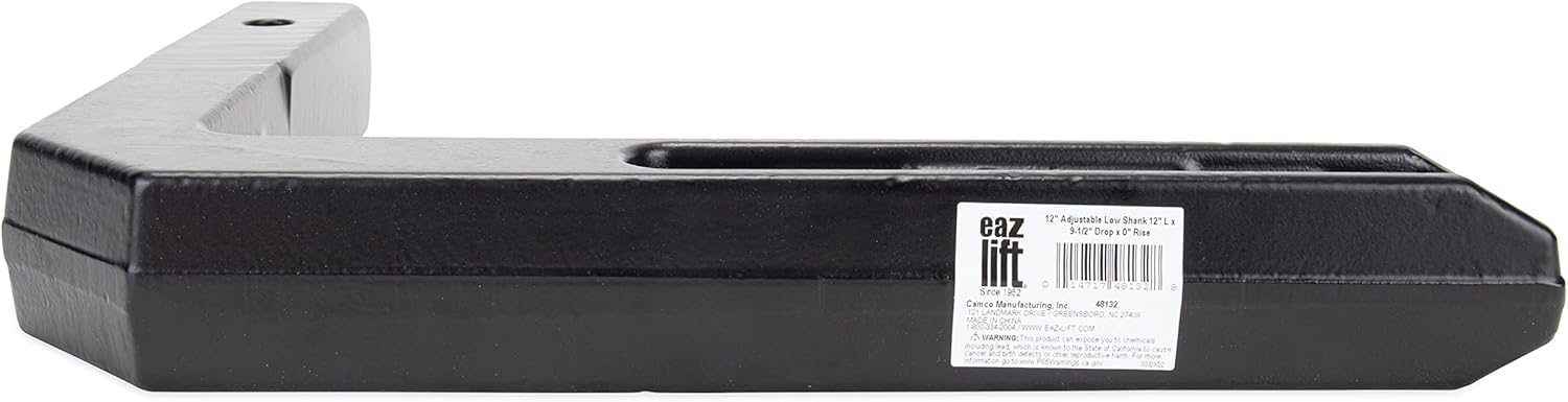 Eaz-Lift Ball Mount Shank | Features an Adjustable Design, Powder-Coated Finish, and Fits a 2-inch x 2-inch Receiver (48132)