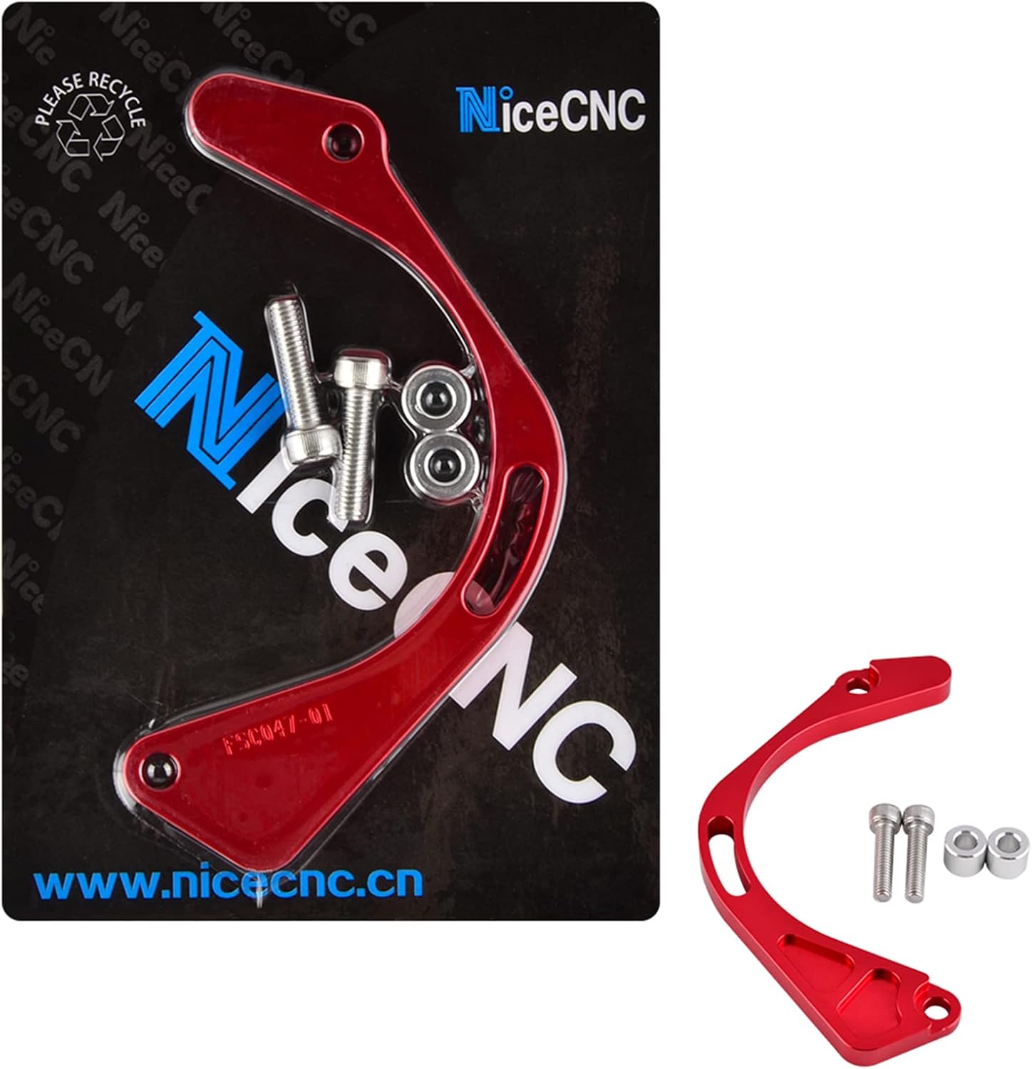 Nicecnc Red Chain Case Saver Cover Replace Yamaha Raptor 660 YFM660 2001 2002 2003 2004 2005