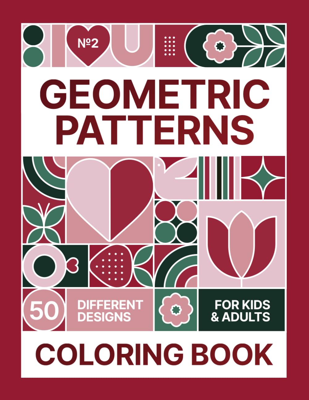 Geometric Patterns: Coloring Book for Kids and Adults: Geometric shapes, Patterns and Illustrations for Relaxation