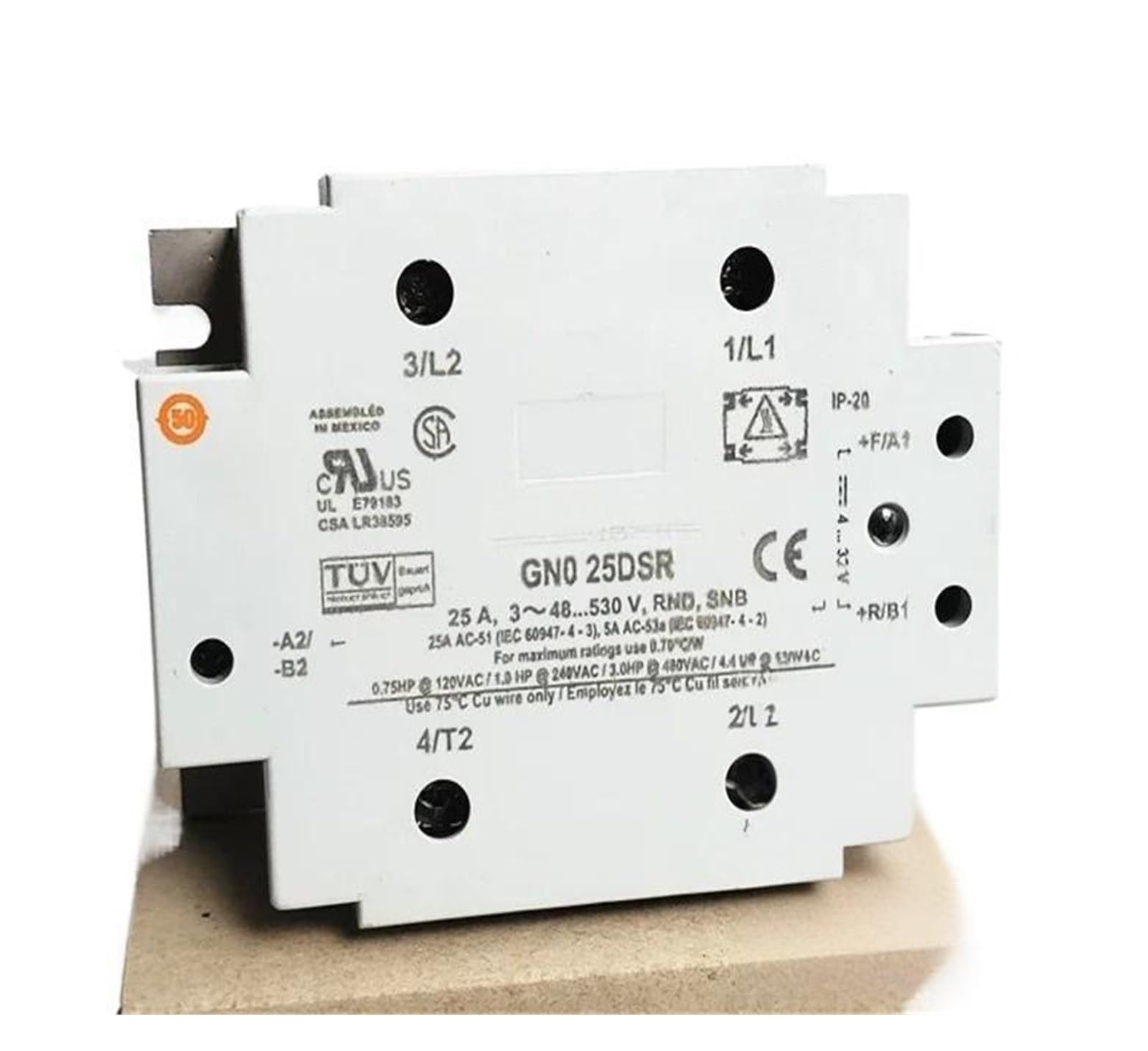 ZVQYSGIW Solid-state Relay GN0 25DSR 25A GNO25DSR