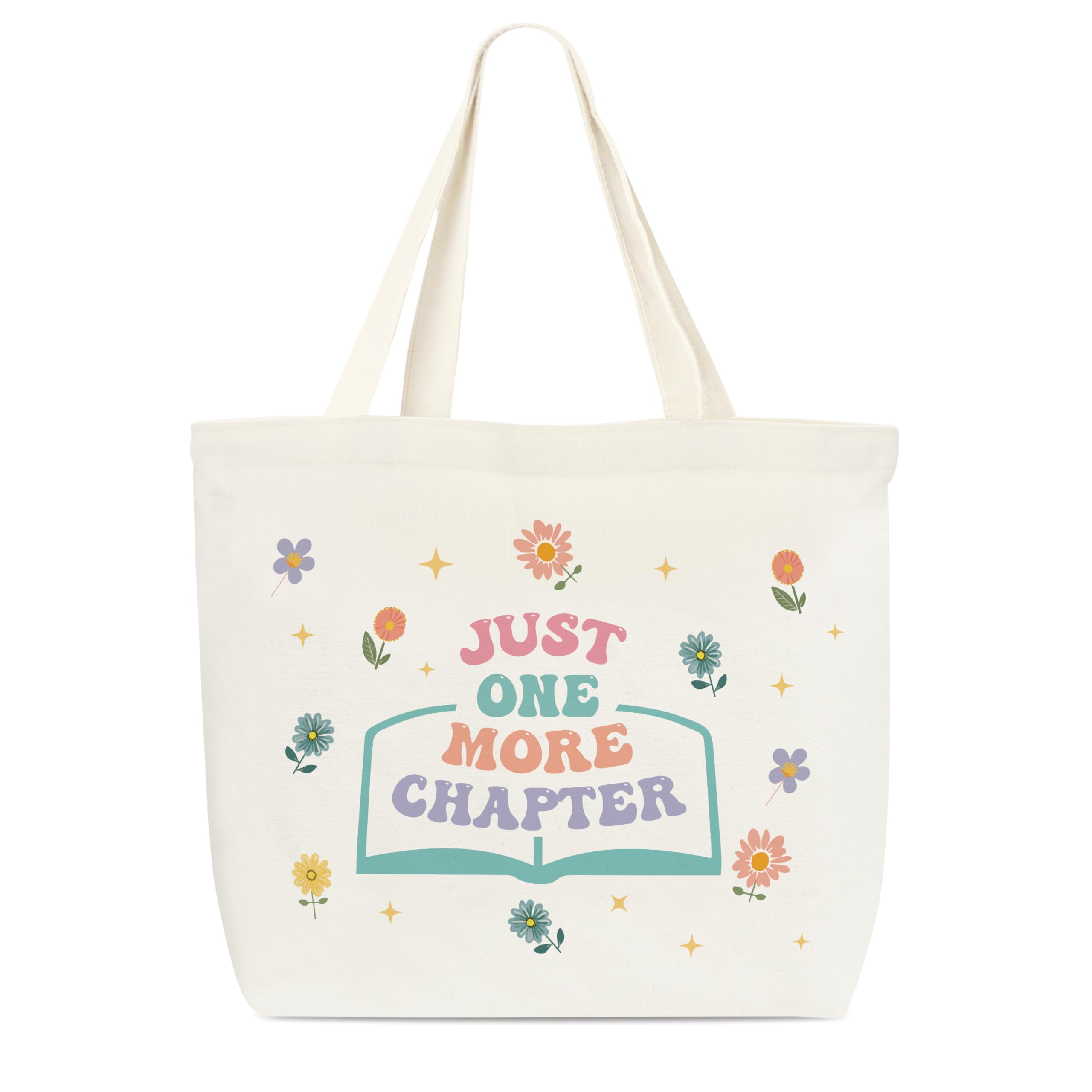 Canvas Tote Bag, Library Shoulder Bag For Reader Bookish Women Friend Bookworm