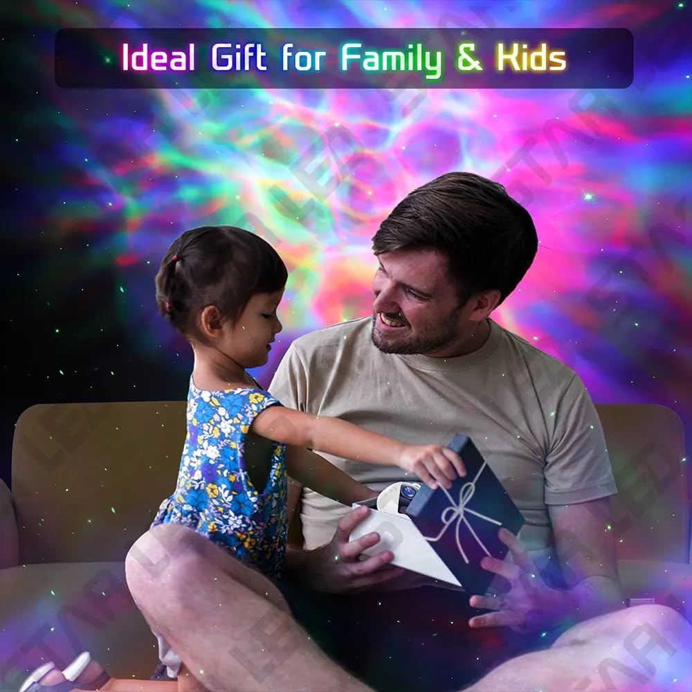 ANAWA Astronauta Proyector de Galaxias con Mando a Distancia y Enchufe Incluido – Proyector de Estrellas y Nebulosa para Iluminación de Dormitorio y Ambiente – Regalo ideal para todas las edades