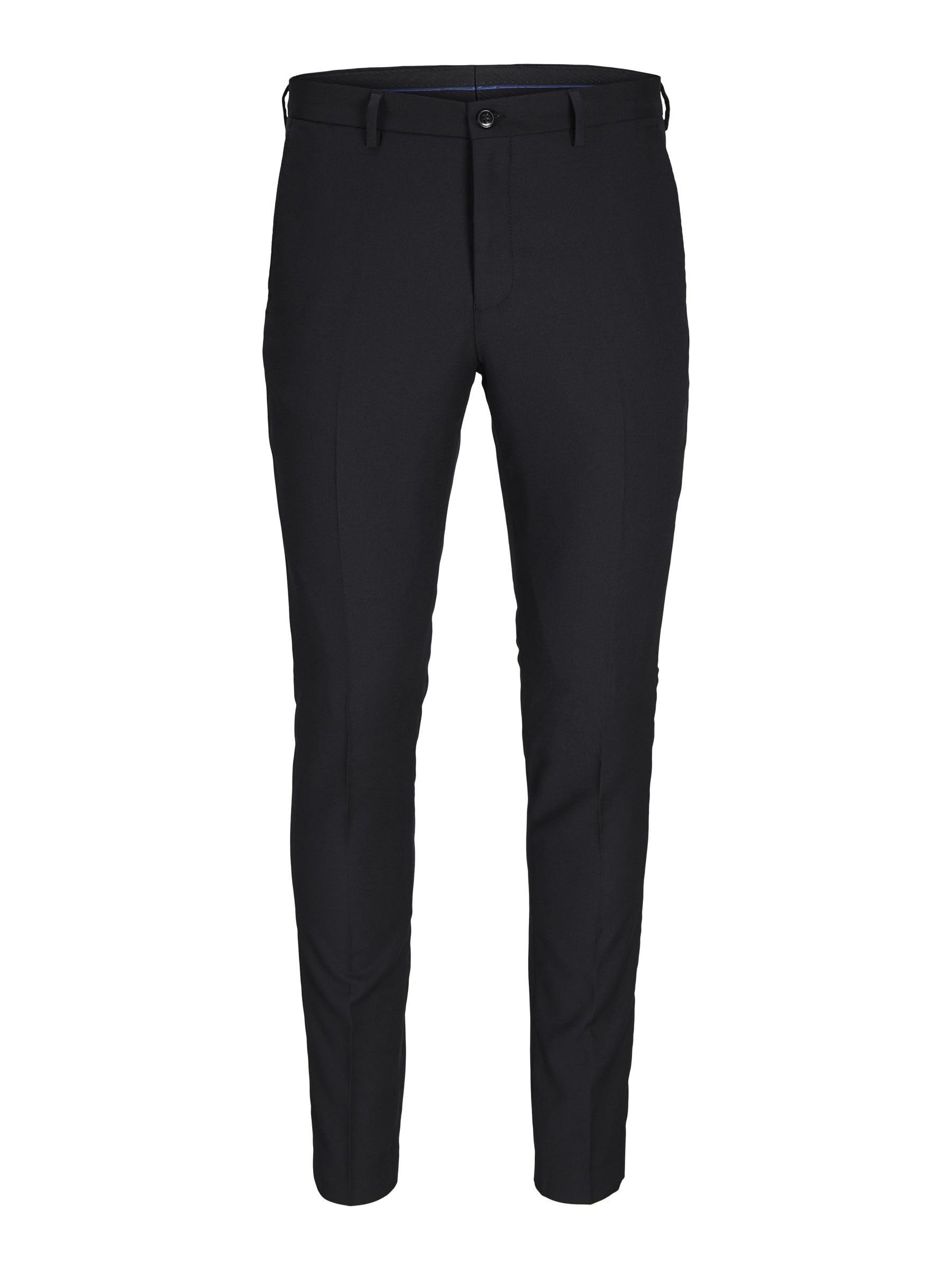 Jack & Jones Jprsolaris Trouser Noos, Pantaloni Eleganti Uomo, Nero, 46-image