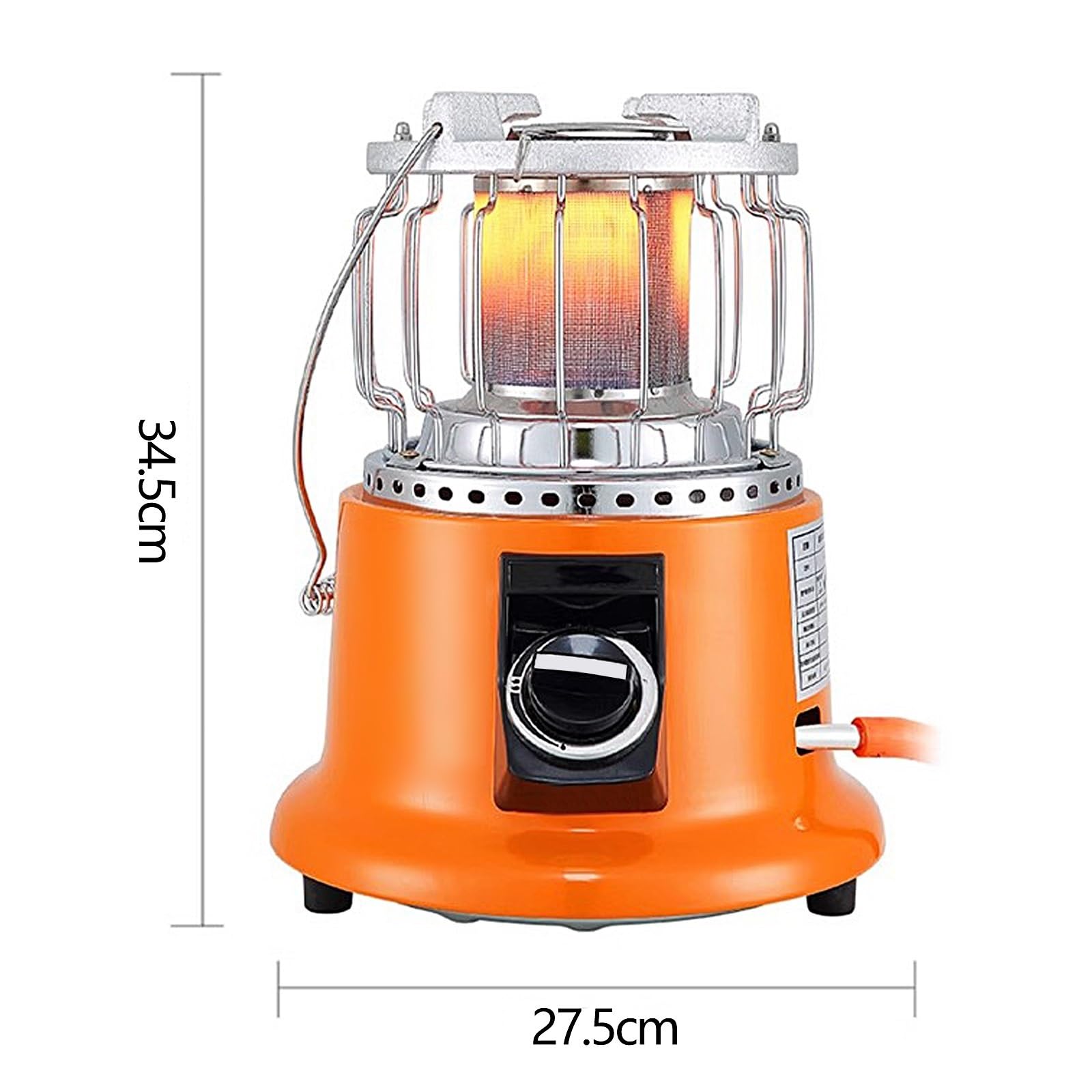 Riscaldatore da Esterno, 3600W ad Alta Potenza Stufa da Esterno Giardino, 3 Secondi di Calore Rapido, Riscaldatore a Gas per Campeggio Riscaldamento Cucina
