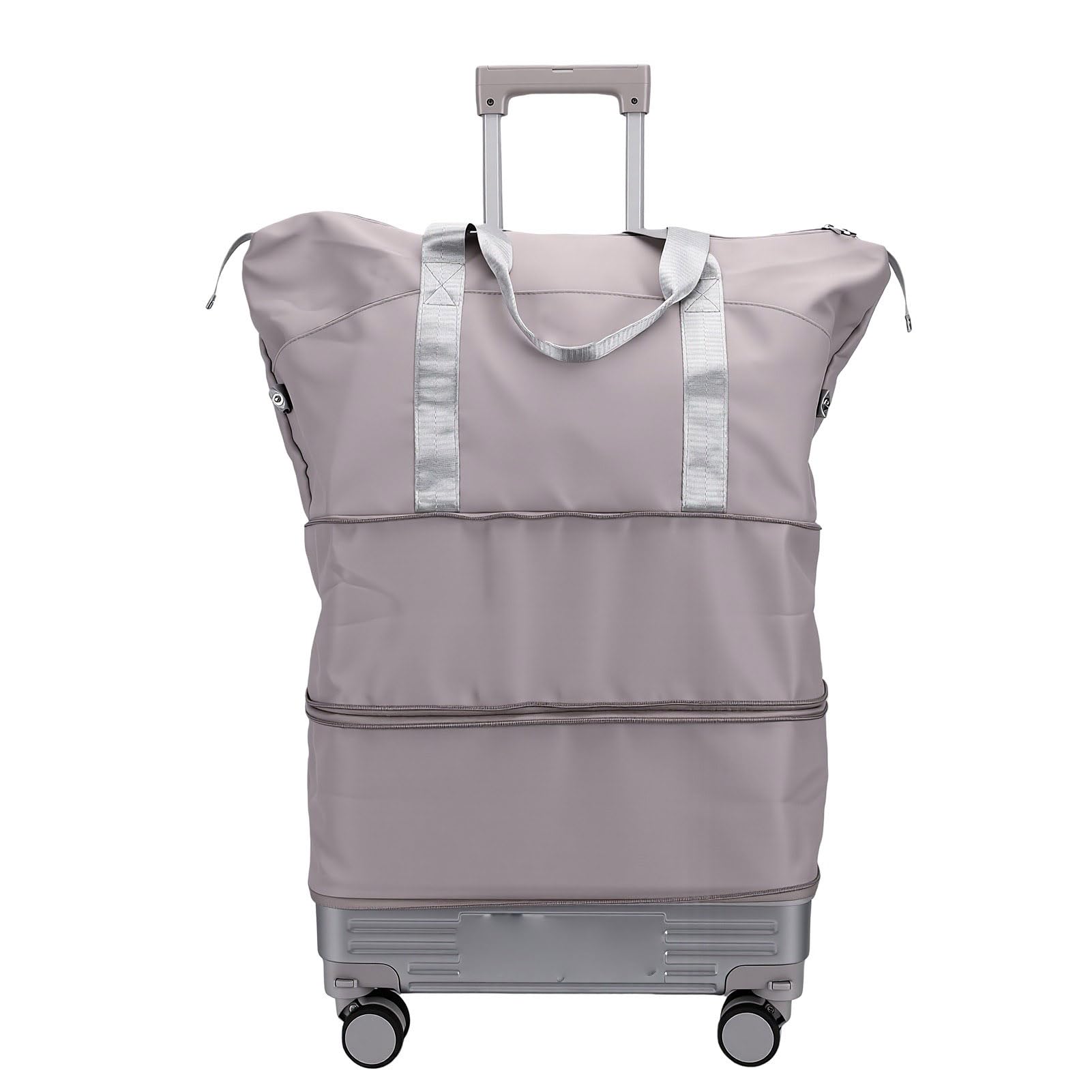 Borsone Pieghevole Espandibile con Ruote Staccabili (GREY)