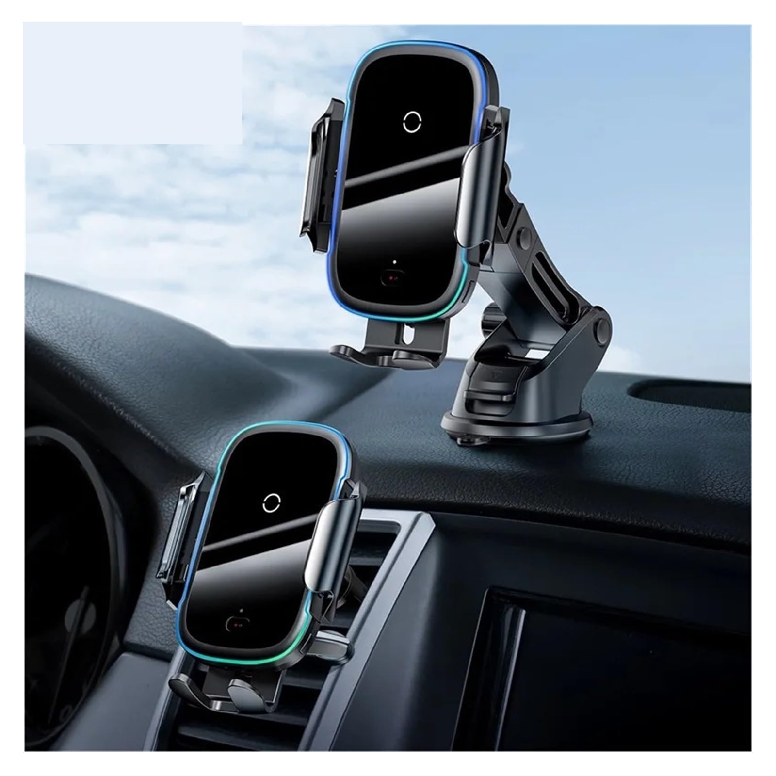 Soporte de montaje for teléfono coche ajustable inteligente modo dual | Soporte estable for vehículos for colocar teléfonos móviles durante la conducción