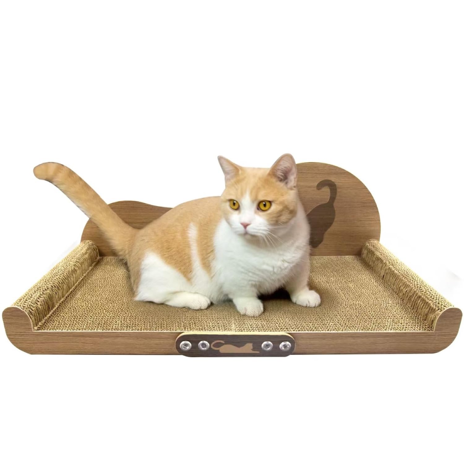 Asou Cat Scratcher Couch Cat Scratching Bed Large Cat Scratcher Bed Cat Lounge Bed Scratching Pad for Indoor Cats