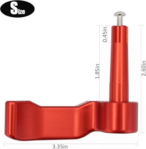 Miniatura 9 de Reemplazo de control de aluminio CNC antideslizante para Polaris Scrambler Sportsman 5505708501000 2009-2018 (plateado)