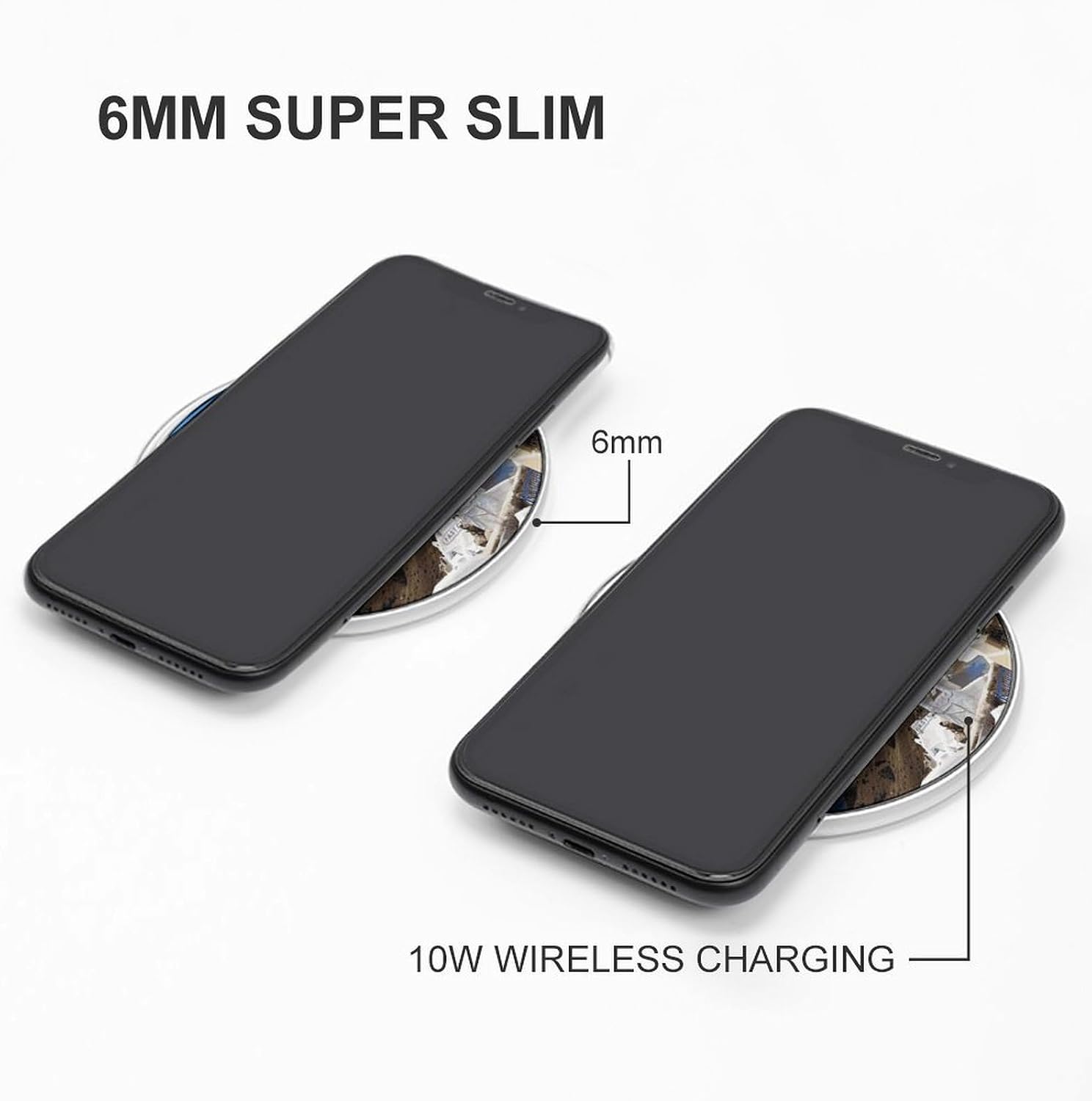 Portable Wireless Charger Aluminum Alloy Frame with Indicator Light image 3