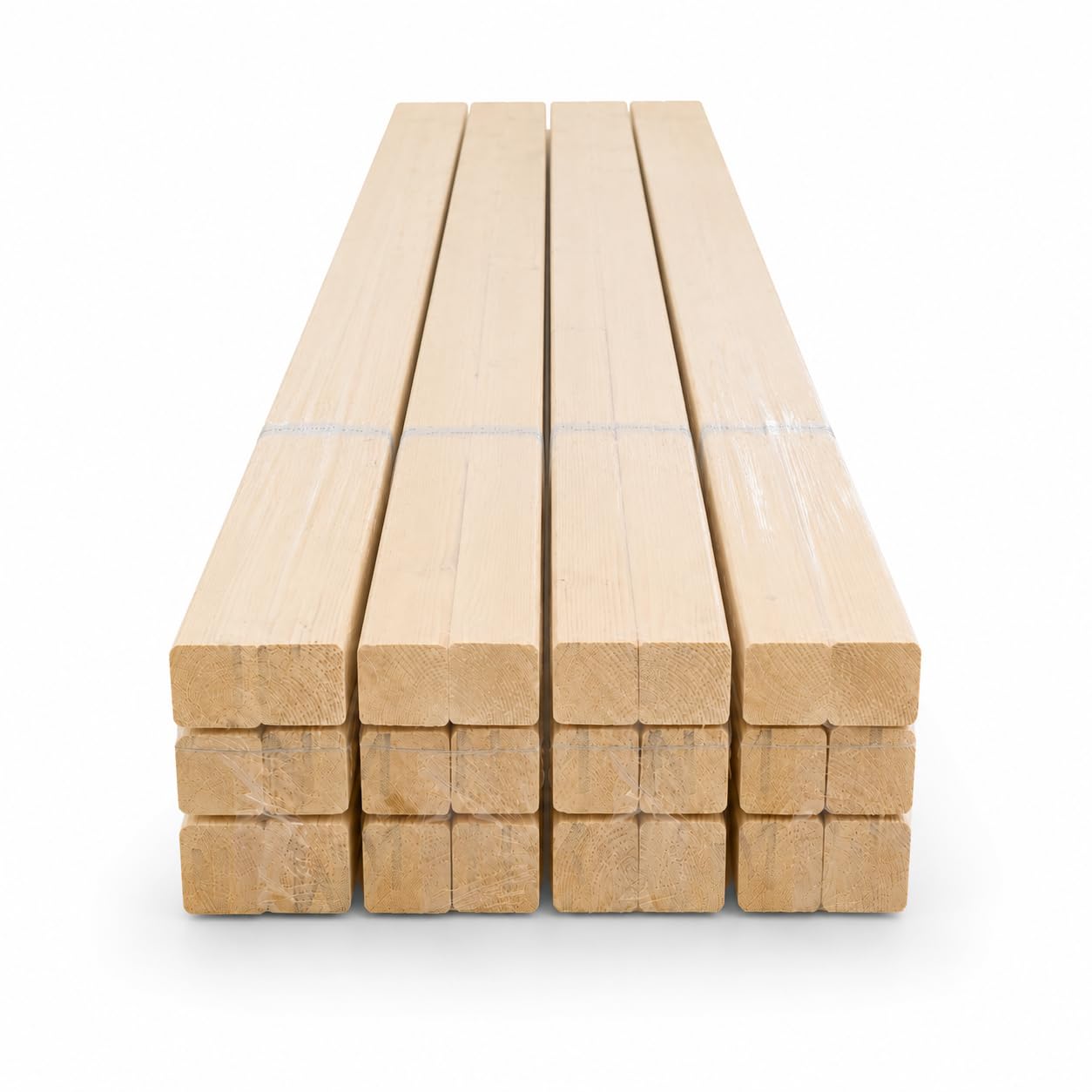 Pack 10 listones de madera de abeto 30x70x2400 mm | Resistentes, versátiles y fáciles de cortar e instalar.