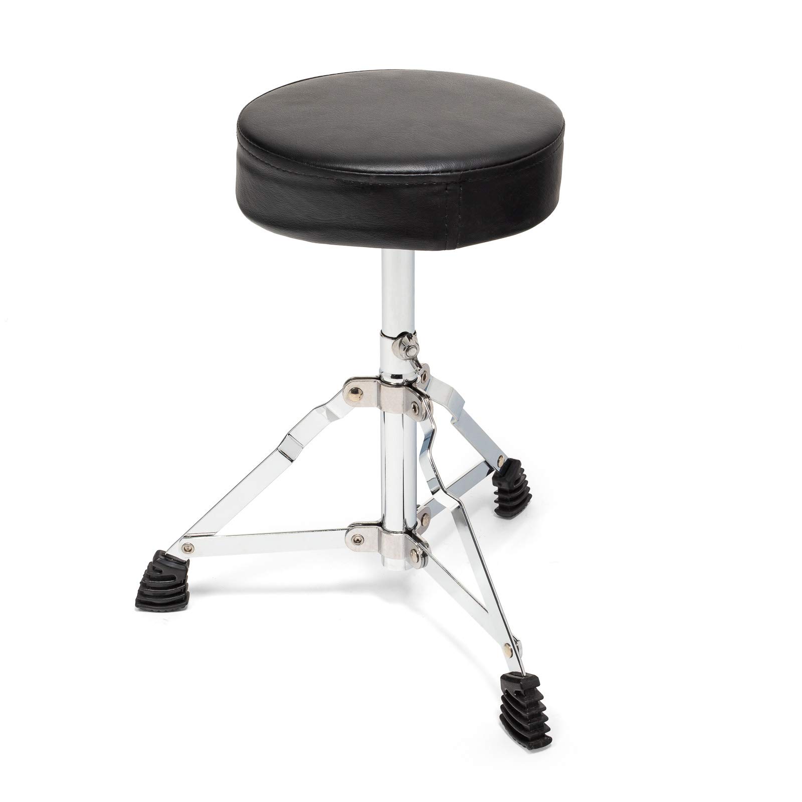 Ashthorpe 3-teiliges komplettes Schlagzeug-Set - Anfänger-Kit mit 35,6 cm Bass, verstellbarem Thron, Becken, Pedal & Drumsticks - Lila