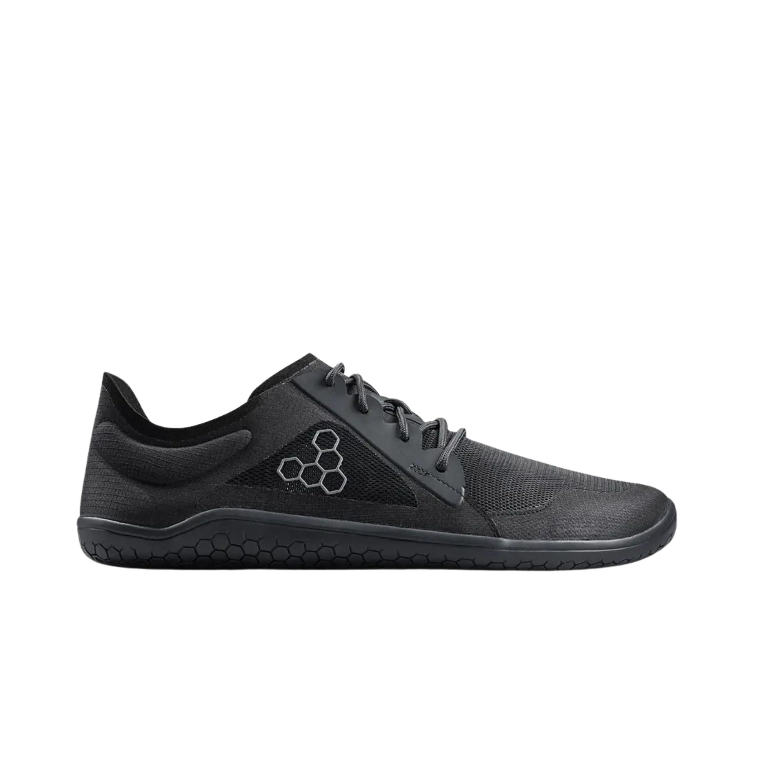 VIVOBAREFOOT Primus Lite IV Obsidian Drop 1 (309253-01) Męskie buty barefoot czarne oddychające sznurowane płaskie buty do kostek, siatkowe