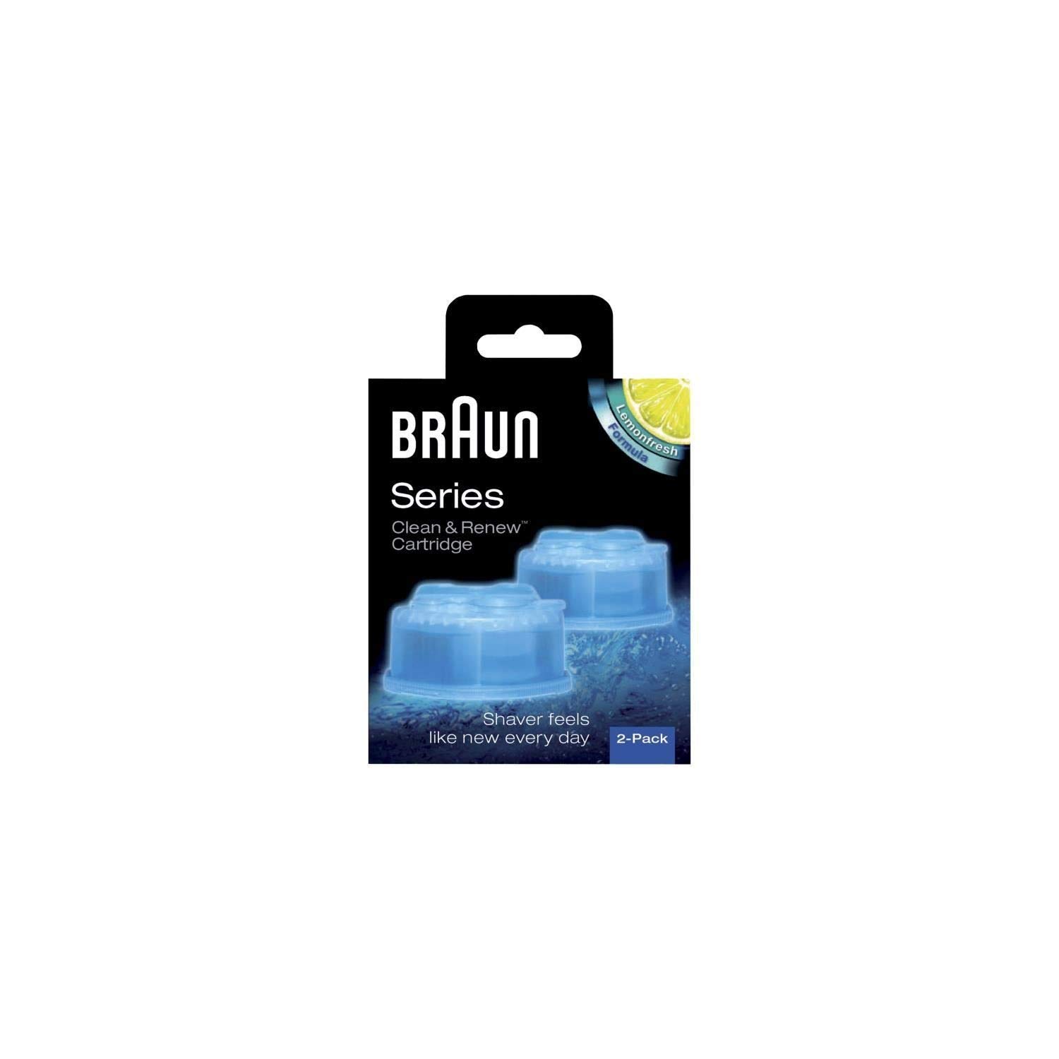 BRAUN Pack 2 Recharges de Liquide Nettoyant pour Système Clean & Renew CCR2