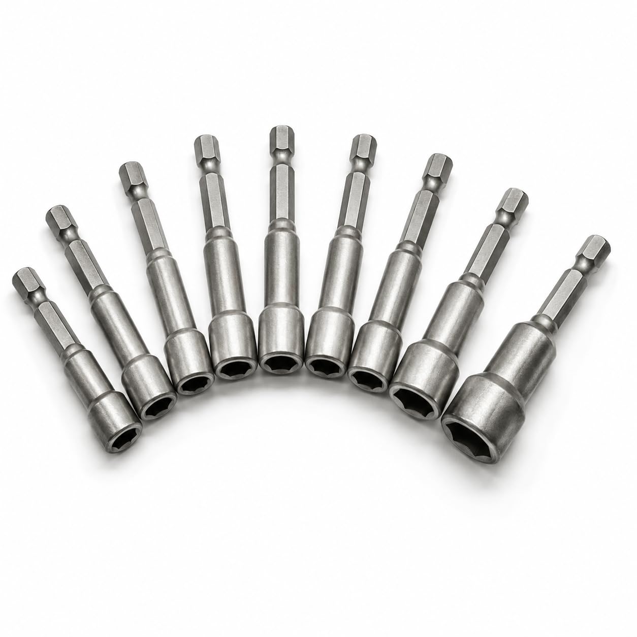 VERATHIX 9-Piece Magnetic Nut Setter Set, 5mm-13mm Hex Nut Driver Drill Bit Set, 1/4 Inch Quick Change Hex Shank, Chrome Vanadium Steel Magnetic Socket Driver Bits for Impact Drivers & Power Drills-picture-11